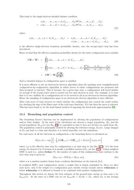 CASINO manual - Theory of Condensed Matter