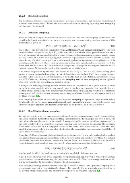 CASINO manual - Theory of Condensed Matter