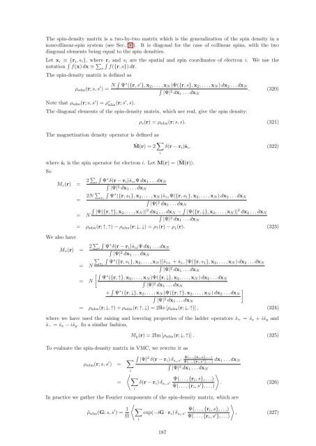 CASINO manual - Theory of Condensed Matter