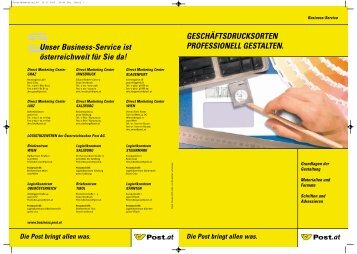 Unser Business-Service ist österreichweit für Sie da ...