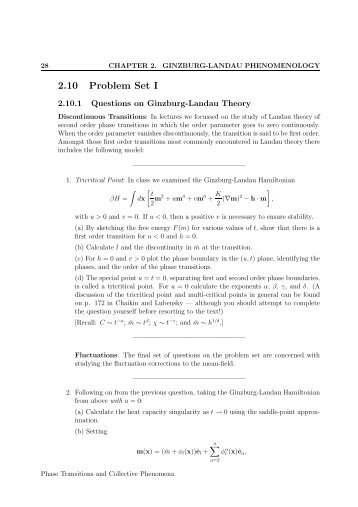 2.10 Problem Set I