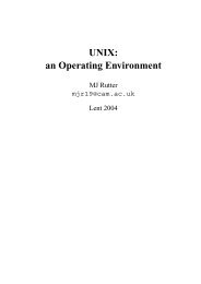UNIX: an Operating Environment