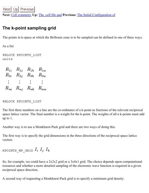 Geometry Optimisation with CASTEP