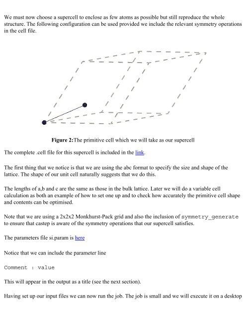 Geometry Optimisation with CASTEP