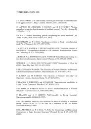 TCM PUBLICATIONS 1993 - Theory of Condensed Matter