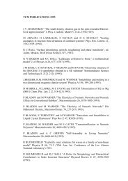 TCM PUBLICATIONS 1993 - Theory of Condensed Matter