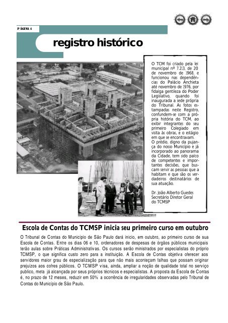 T CM in f o r m a tivo - Tribunal de Contas do MunicÃ­pio de SÃ£o Paulo