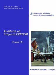 Auditoria ao Projecto EXPO'98 - Tribunal de Contas