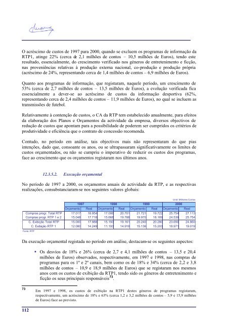 RelatÃ³rio de Auditoria nÂº 8/2002 - Tribunal de Contas