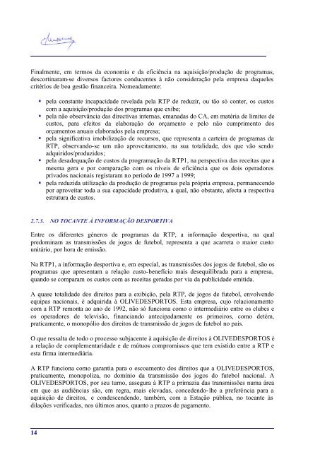 RelatÃ³rio de Auditoria nÂº 8/2002 - Tribunal de Contas