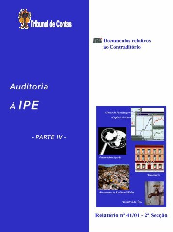 Auditoria Ã IPE - Tribunal de Contas