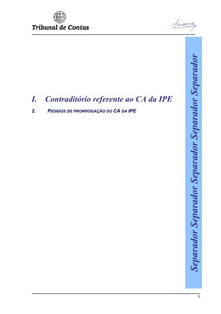 Auditoria Ã IPE - Tribunal de Contas