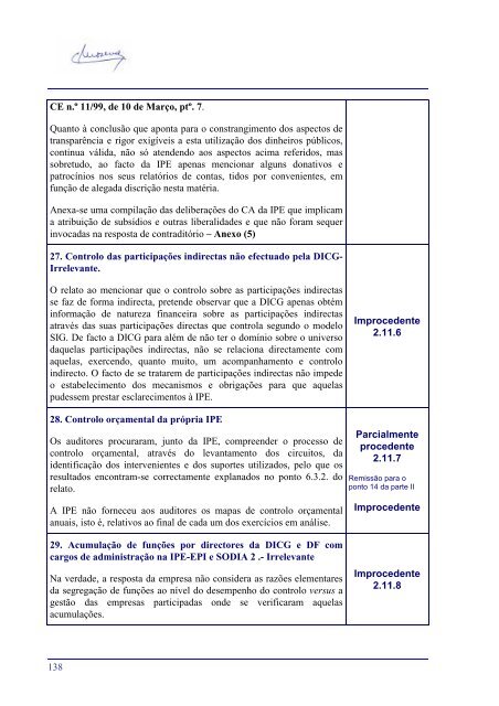 Auditoria Ã IPE - Tribunal de Contas