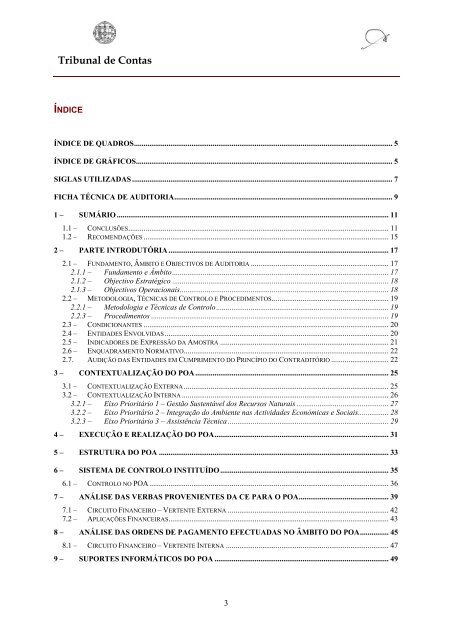 RelatÃ³rio de Auditoria nÂº 27/2003 - 2Âª SecÃ§Ã£o - Tribunal de Contas