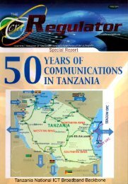 YEARS OF COMMUNICATIONS IN TANZANIA â -