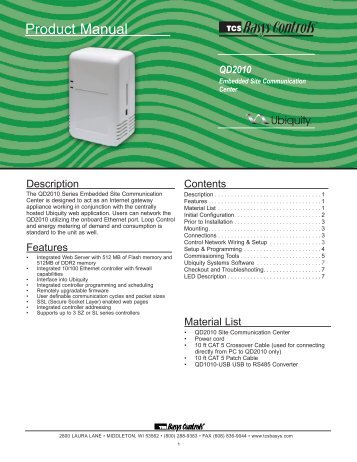 Instructions - TCS Basys Controls