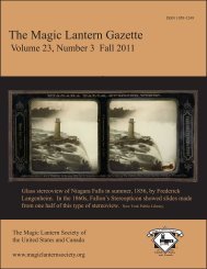 The Magic Lantern Gazette - Library