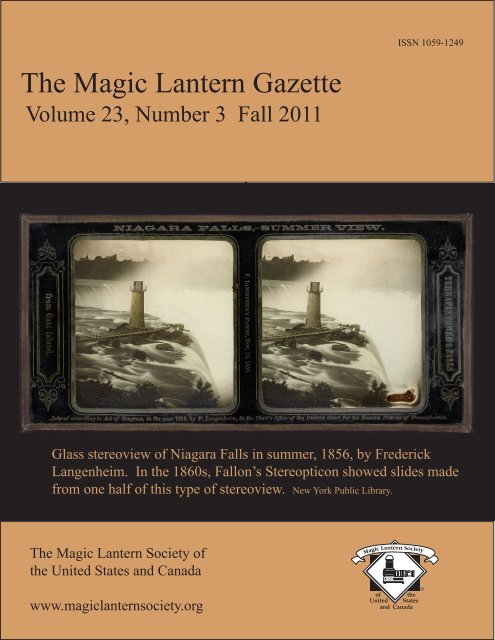 The Magic Lantern Gazette - Library