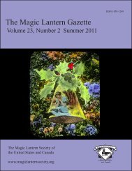 The Magic Lantern Gazette - Library