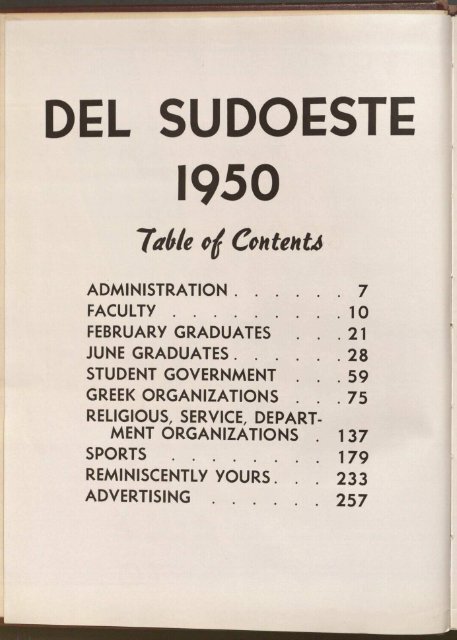 "Del Sudoeste" PDF - Library