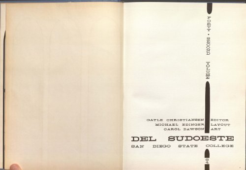 "Del Sudoeste" PDF - Library - San Diego State University