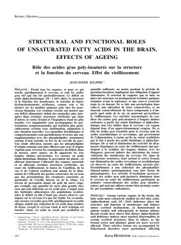 AGENUT7041 G Structural &funct;. - Jean-Marie Bourre