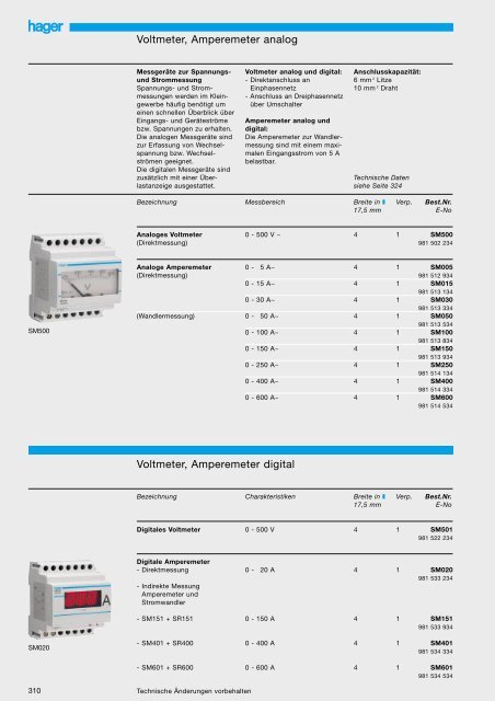 Voltmeter, Amperemeter analog Voltmeter, Amperemeter ... - Steffen