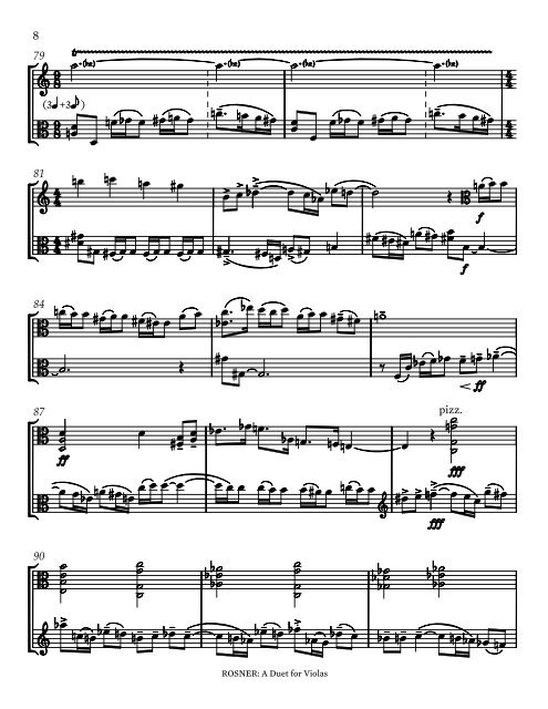 Rosner - A Duet for Violas, op. 94
