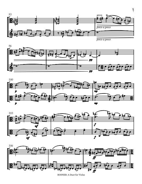 Rosner - A Duet for Violas, op. 94