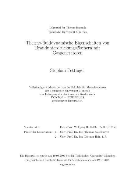 pdf-download - Lehrstuhl fÃ¼r Thermodynamik - Technische ...