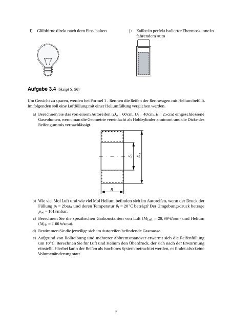 8. Übungsblatt - Lehrstuhl für Thermodynamik - Technische ...