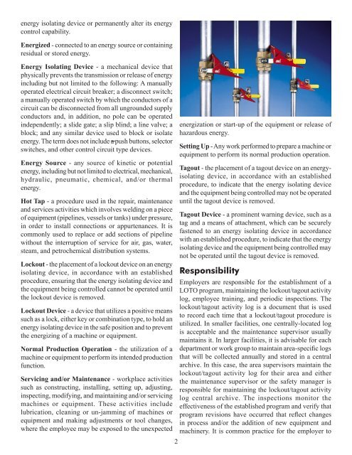 Lockout Tagout - Texas Department of Insurance