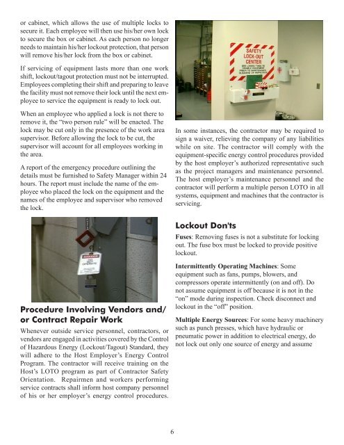 Lockout Tagout - Texas Department of Insurance