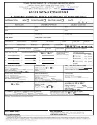 Form #013BLR - Texas Department of Licensing and Regulation