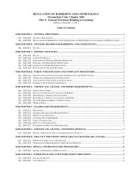 Chapter 1603 Code - Texas Department of Licensing and Regulation