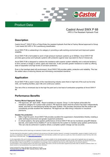 Product Data - Castrol TDS