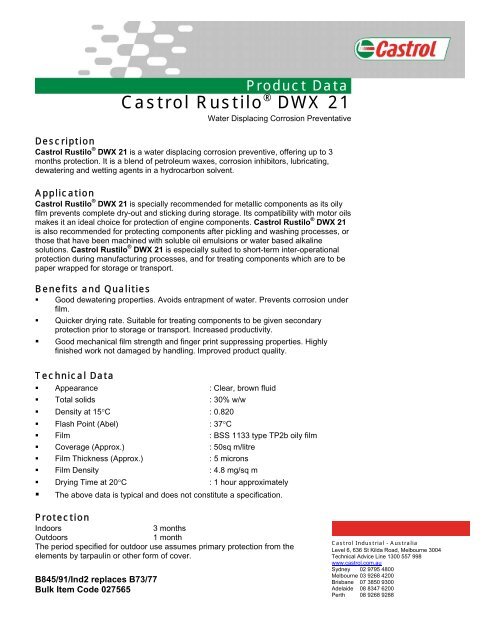 Castrol Grease Compatibility Chart