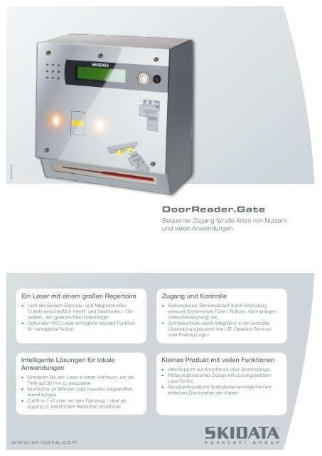 Doorreader.gate - Skidata AG