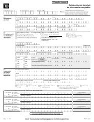 Autorisation de transfert de placements enregistrés ... - TD Waterhouse