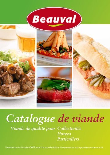 Catalogue de viande - Beauval