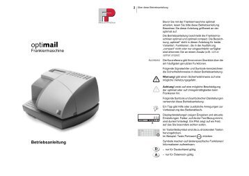 Frankiermaschine optimail - TE Postline GmbH