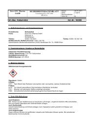 SICHERHEITSDATENBLATT - Euro OTC Pharma Gmbh