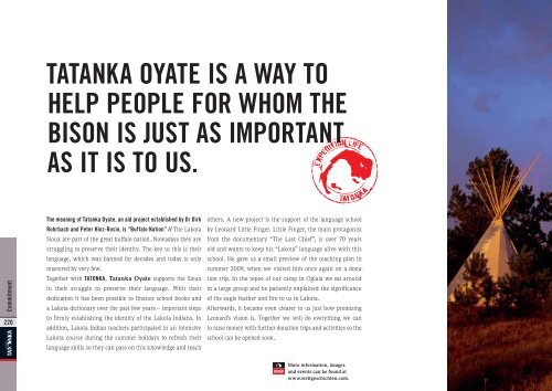 TATANKA OYATE IS A WAY TO HELP PEOPLE FOR ... - E-biwak.pl