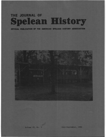 065 (Jul-Sep 1986) - National Speleological Society