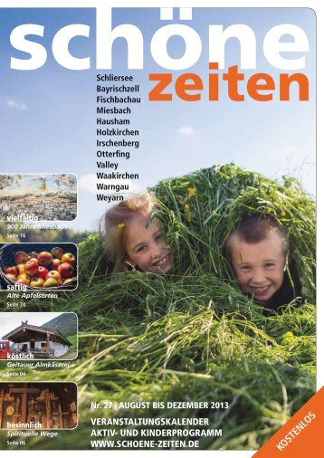 "Schöne Zeiten, Ausgabe 27, August - Dezember 2013", pdf-Datei 9 ...