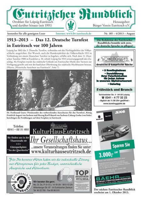 Ausgabe 04-13 August - Leipziger Info