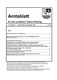 Amtsblatt - Landkreis Teltow-Fläming
