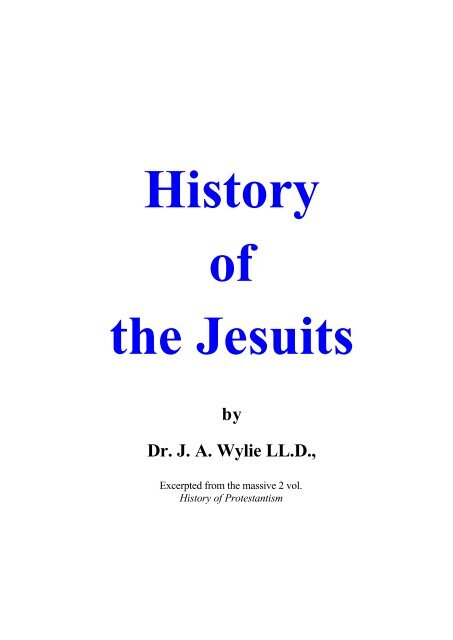 History of Jesuits