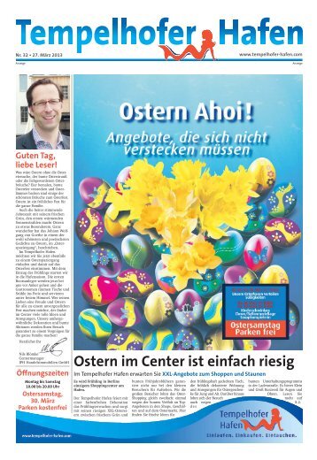 Ostern im Center ist einfach riesig - Tempelhofer Hafen