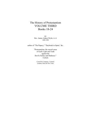 History of Protestantism Vol 3 - Wylie.